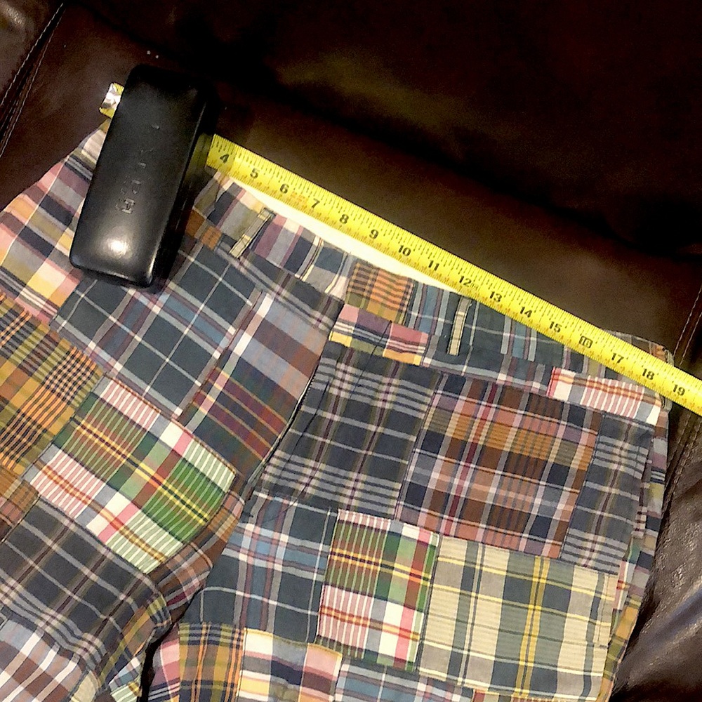 Polo by Ralph Lauren Mens Madras Flat Front Madras Shorts Size 36 - Picture 3 of 12